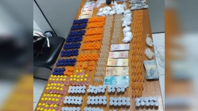 Drogas apreendidas pela PM em Várzea Paulista