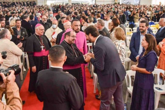 Luiz Fernando recebe o novo bispo jundiaiense, Dom Arnaldo