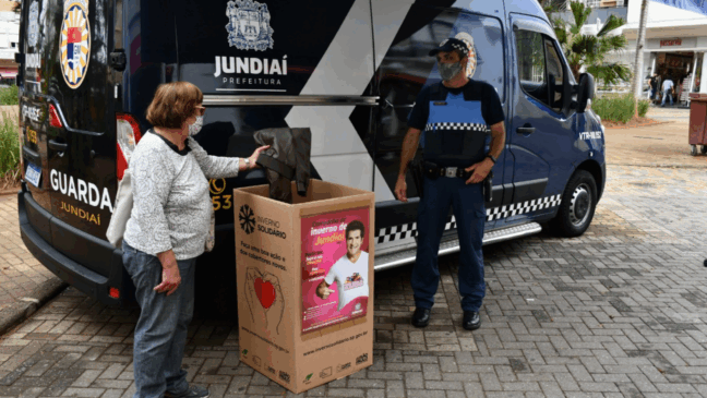 Guarda Municipal de Jundiaí tem ponto de arrecadação para Campanha do Inverno