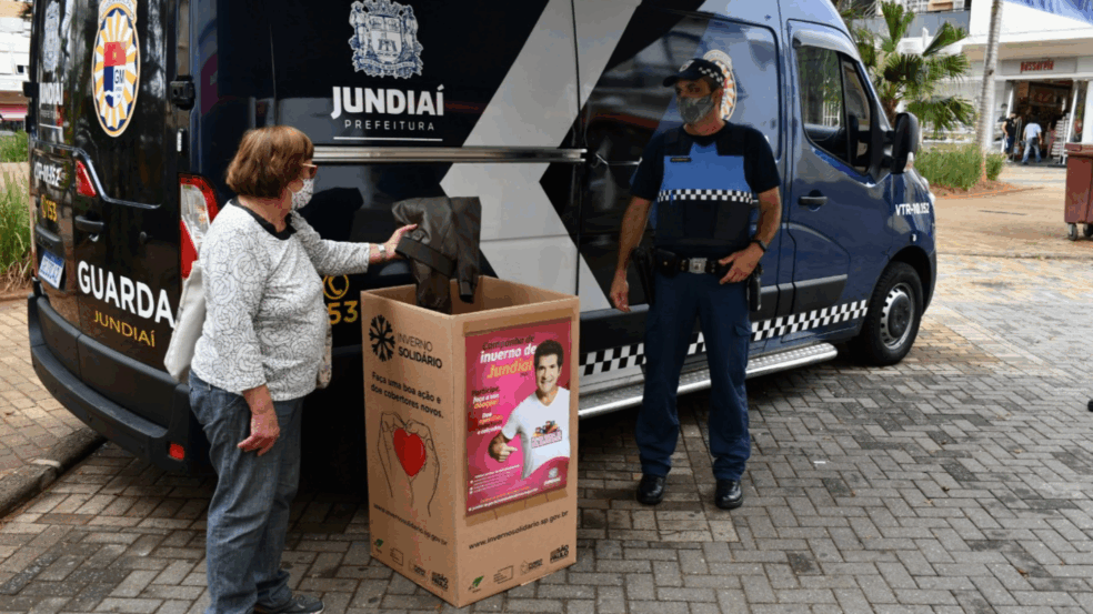 Guarda Municipal de Jundiaí tem ponto de arrecadação para Campanha do Inverno
