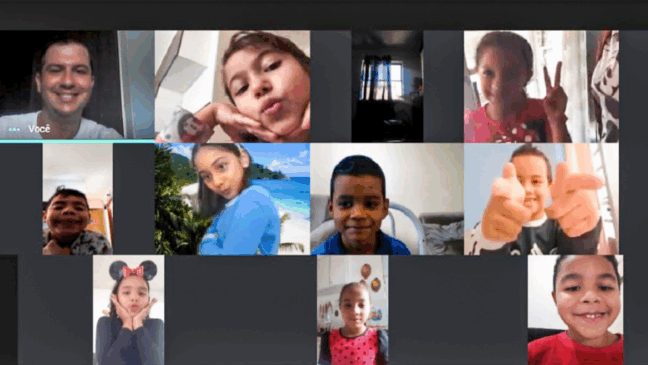 Professor Waldeban durante aula on-line (Foto: divulgação)