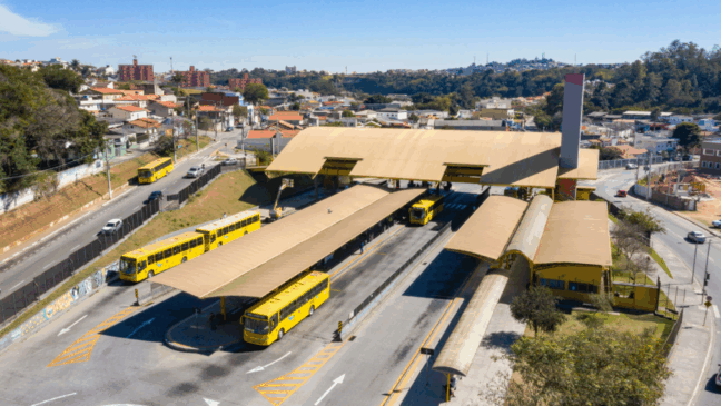 Terminais de ônibus em Jundiaí recebem revitalização nas coberturas