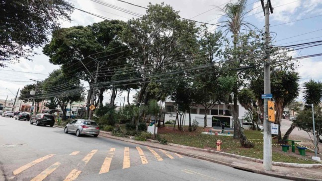 Praça da Vila Arens, em Jundiaí.