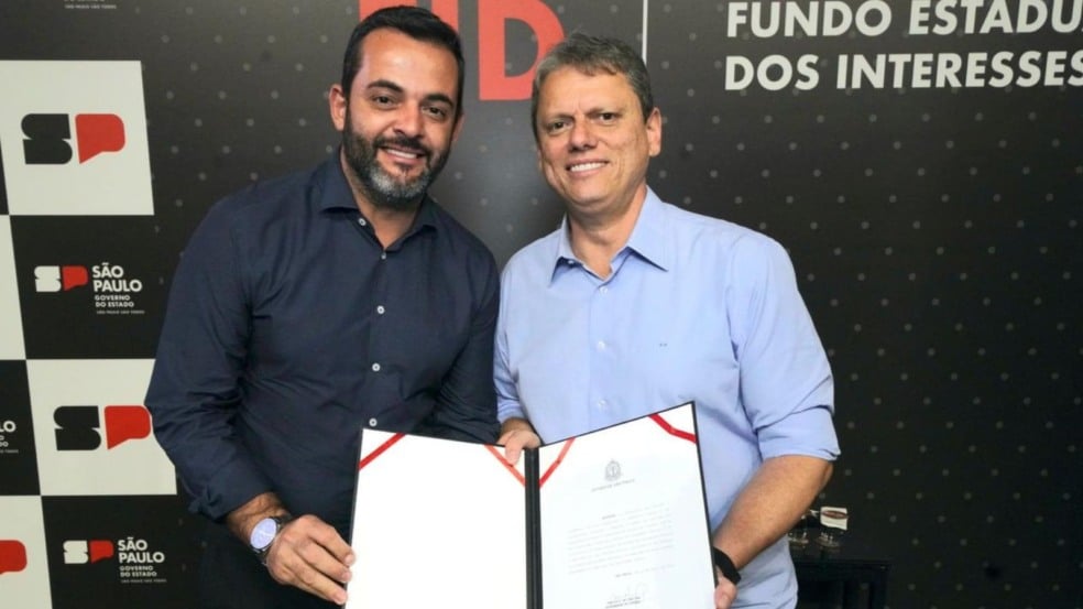 Prefeito de Jundiaí e o governador do Estado do São Paulo. Prefeito de Jundiaí e o governador do Estado do São Paulo.