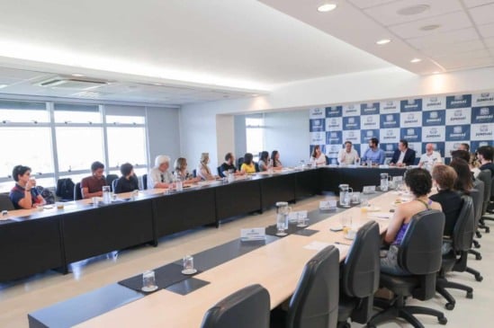 “Cafés com Artistas” especial reuniu as equipes e artistas integrantes dos Corais Municipais e da Cia. Jovem de Dança. Foto: Prefeitura de Jundiaí