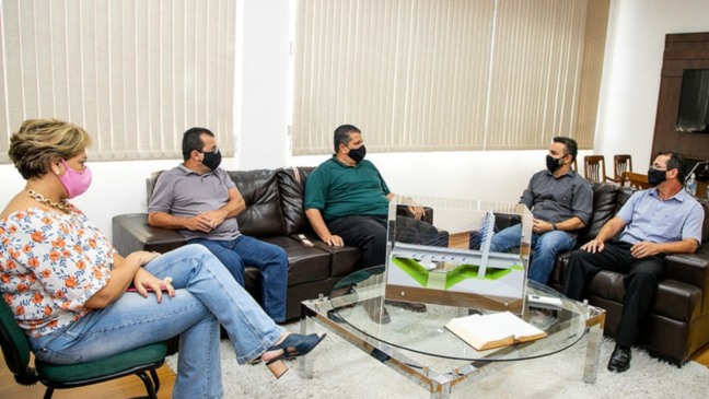 Reunião entre a administração de Itupeva e o deputado estadual, Alexandre Pereira