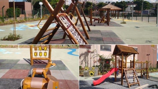 Praça fica ao lado do McDonald's (Fotos: Motoboy Xororó)