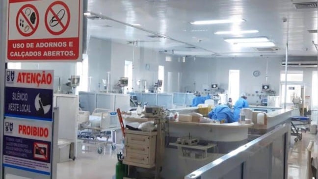 Leitos de UTI dos Hospital São Vicente. (Foto: Divulgação)