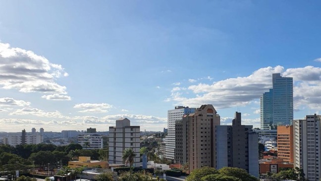 Céu limpo em Jundiaí