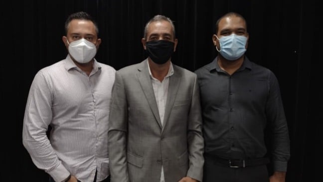 Professor Rodolfo com o novo Gestor Municipal de Saúde e novo Assessor Especial de Saúde Pública e Combate ao Coronavírus de Várzea Paulista para 2021.