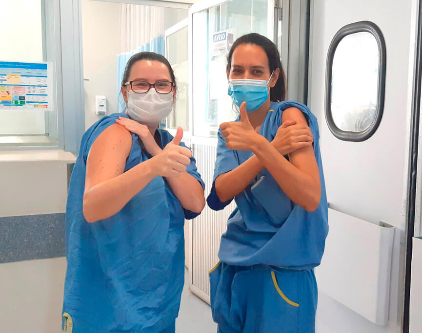 Profissionais saúde do HSV. (Foto: Divulgação)