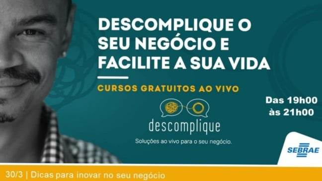 Banner de divulgação de programa do Sebrae