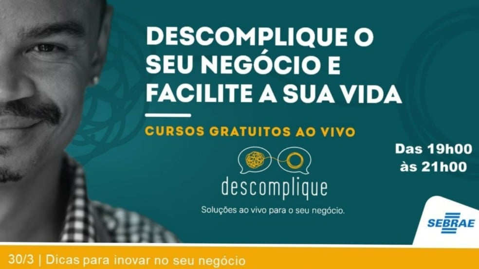 Banner de divulgação de programa do Sebrae
