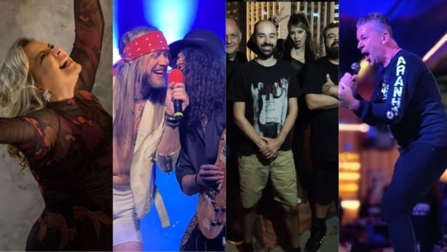 Montagram com artistas