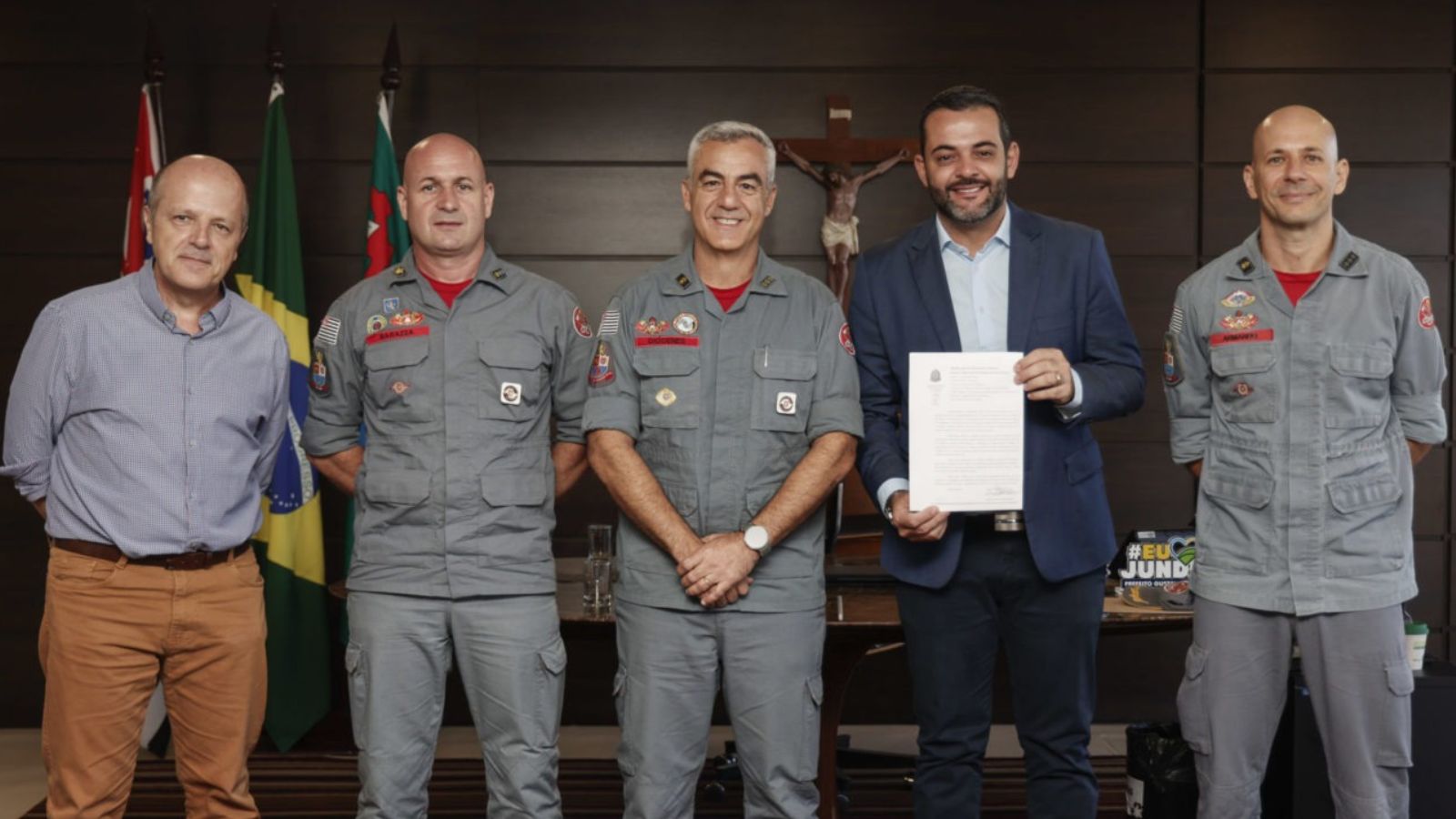 projeto do prefeito Martinelli doa área para construção de nova sede dos bombeiros em Jundiaí