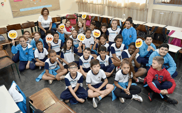 Projetos desenvolvidos para alunos os ajudam a compreender emoções e nomear seus sentimentos. (Foto: Reprodução/Prefeitura Municipal de Jundiaí)