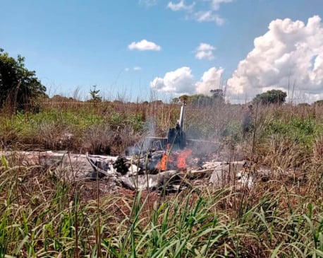 Queda de avião em Goiás. (Foto: Divulgação)