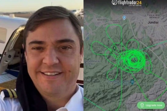 Foto: Reprodução/Redes Sociais e Reprodução/FlightRadar