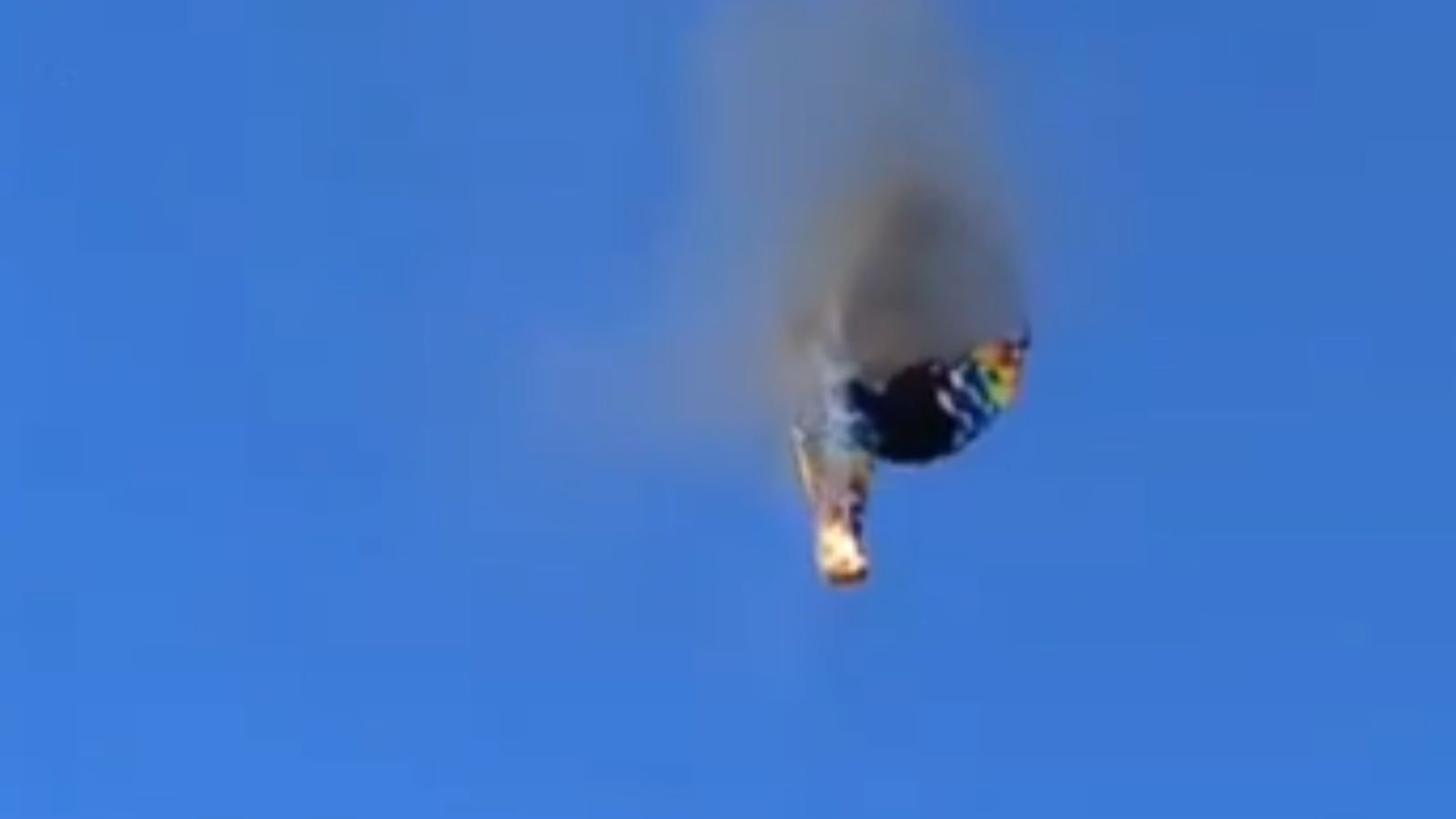 Balão caindo em Santa Catarina