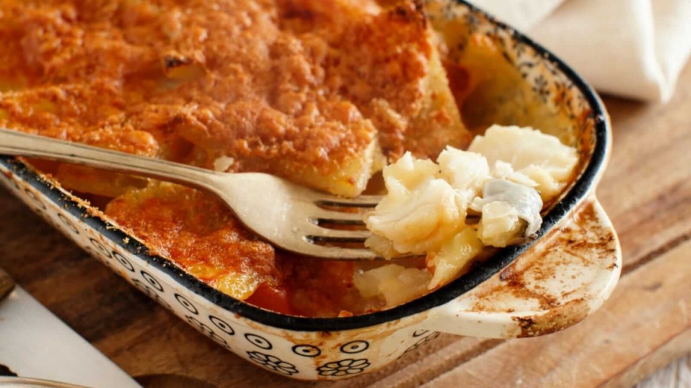 Receita com bacalhau