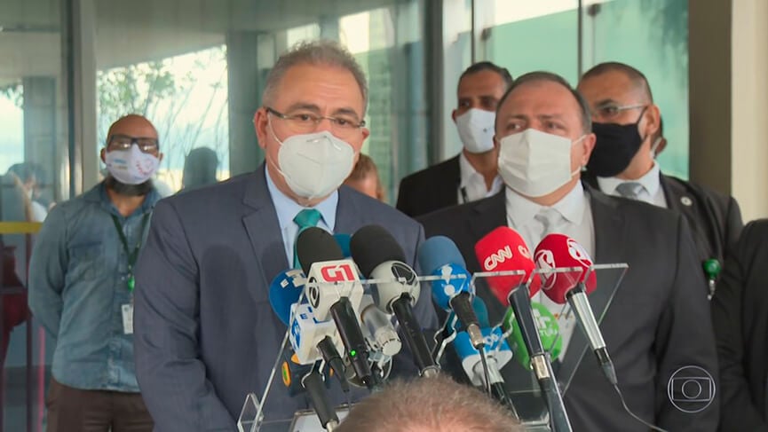 Marcelo Queiroga toma posse como novo ministro da Saúde. (Foto: Reprodução)