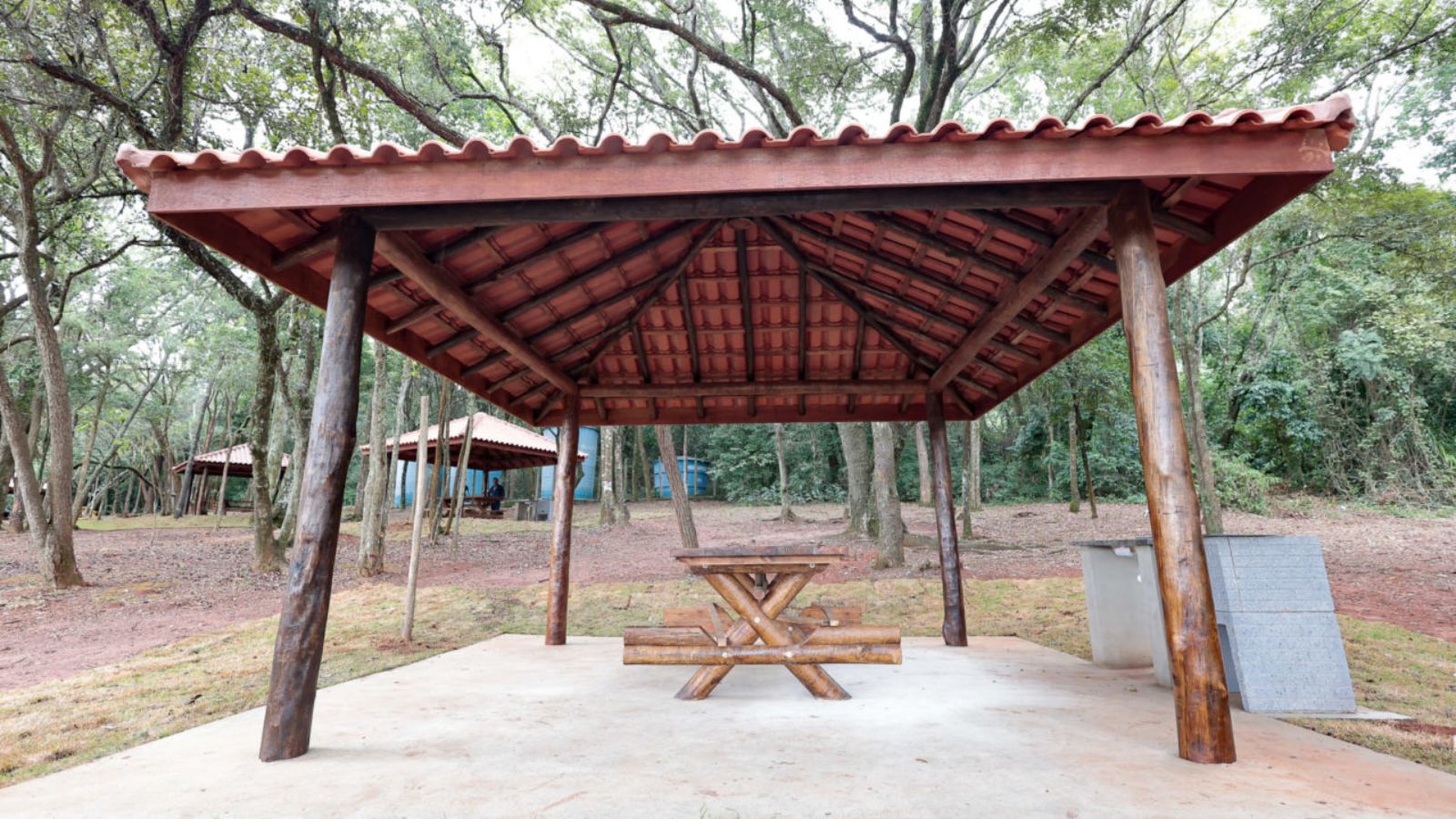 quiosque do Parque Corrupira em Jundiaí