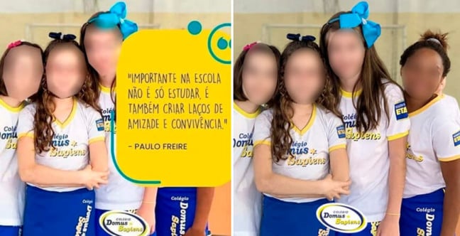 Racismo no Colégio Domus Sapiens. (Foto: Divulgação)