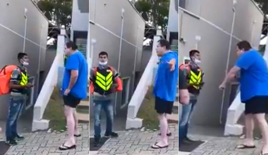 Motoboy sofre racismo de morador de condomínio. (Foto: Reprodução)