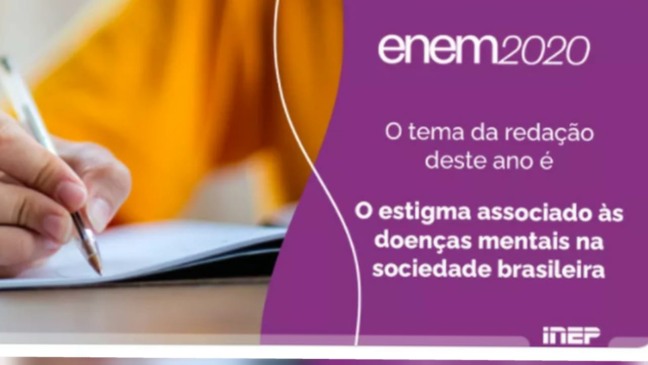 Tema da redação do Enem 2020