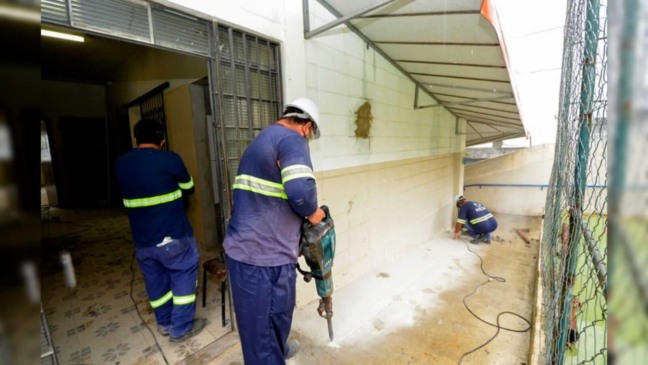 reforma na nova Escola Inovadora no Eloy Chaves, em Jundiaí