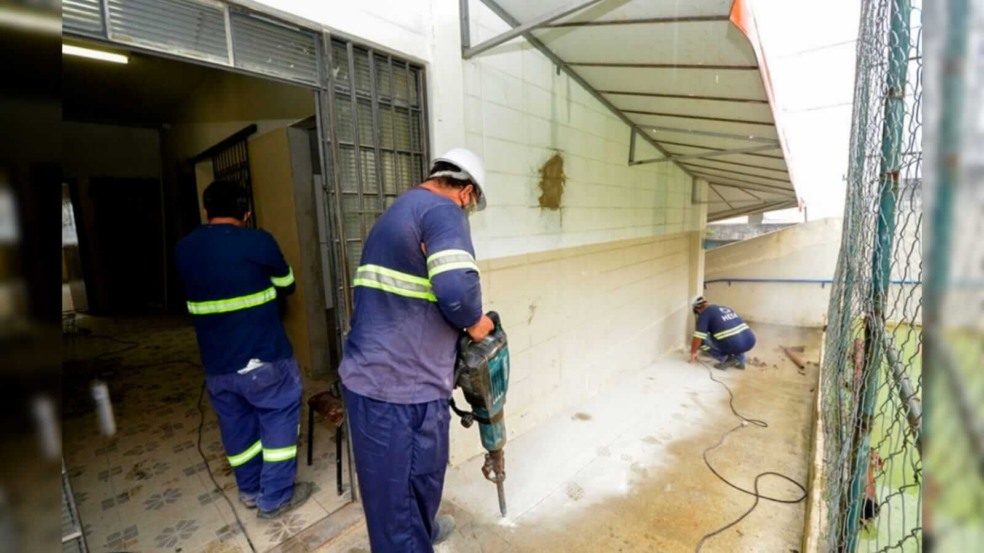 reforma na nova Escola Inovadora no Eloy Chaves, em Jundiaí