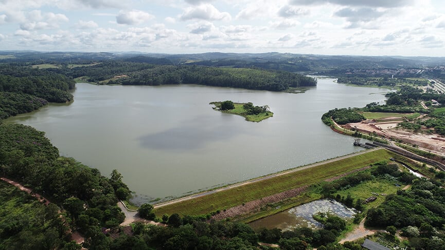 Represa DAE Jundiaí. (Foto: Divulgação/DAE)