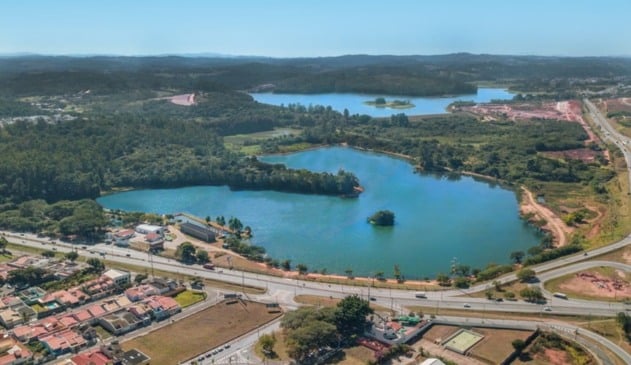 Foto de represa da DAE Jundiaí