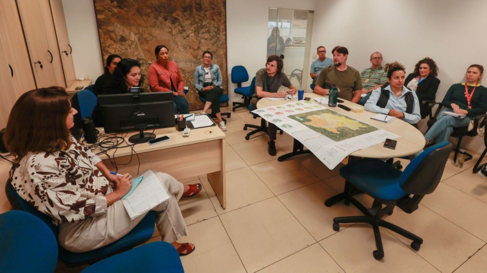 Turma do curso de mudanças climáticas.