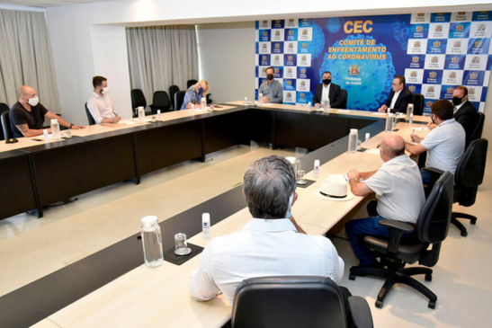 Reunião gestores com comerciantes. (Foto: Divulgação)