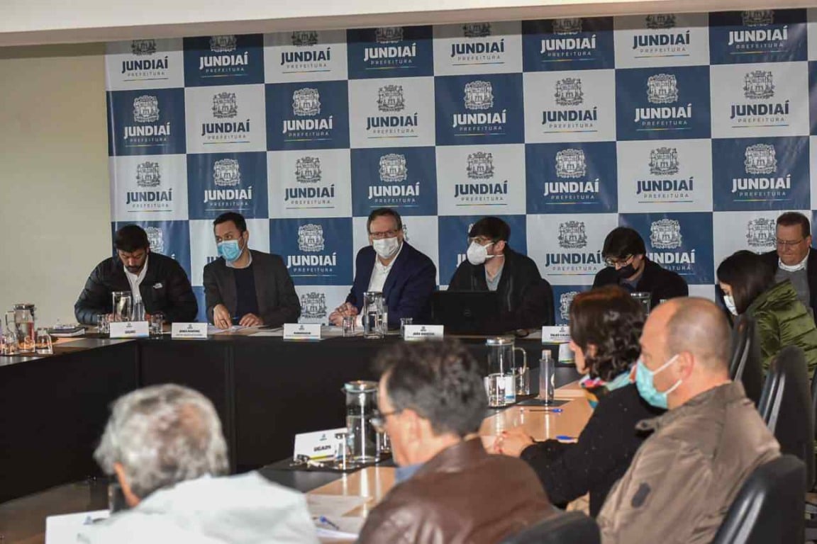 Reunião para acompanhar as obras em Jundiaí