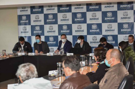 Reunião para acompanhar as obras em Jundiaí
