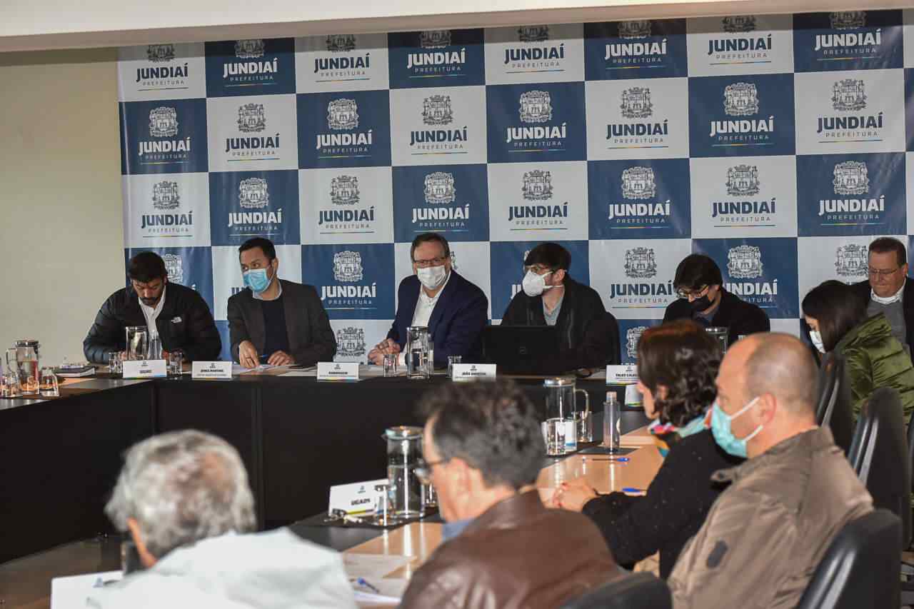 Reunião para acompanhar as obras em Jundiaí