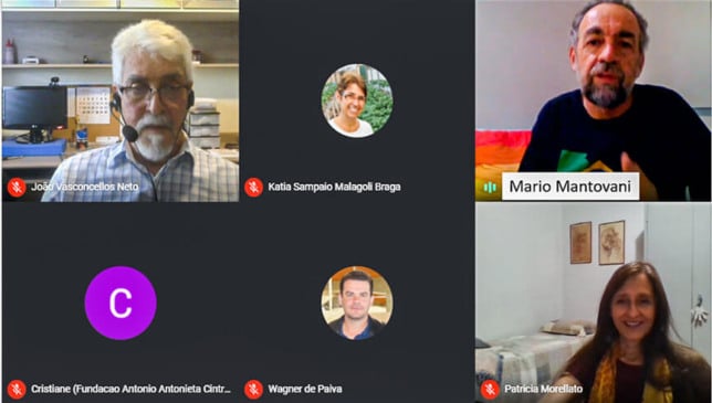 Debate virtual sobre a Serra do Japi. (Foto: Reprodução)