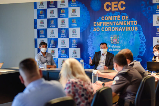 Reunião de planejamento contra aCovid-19. (Foto: Divulgação)