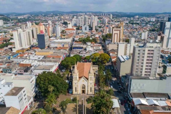 Centro de Jundiaí visto de cima