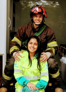 Socorrista foi surpreendida pelo namorado. (Foto: Divulgação)