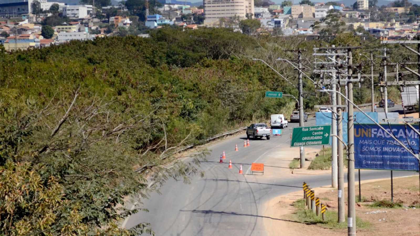 Rua Sorocaba, em Várzea Paulista.