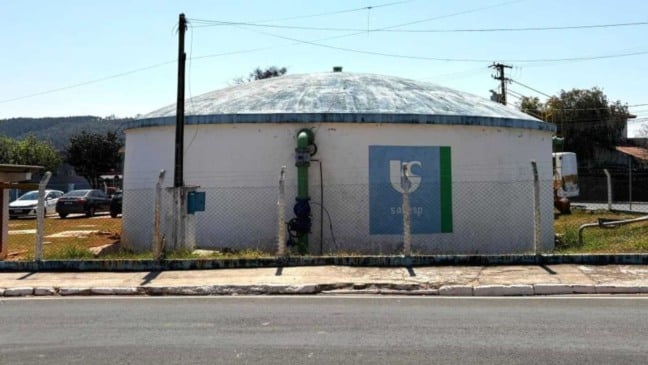Reservatório da Sabesp em Itupeva garante abastecimento de água à população.