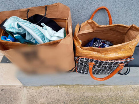 Roupas furtadas na Outlet Premium. (Foto: Divulgação)