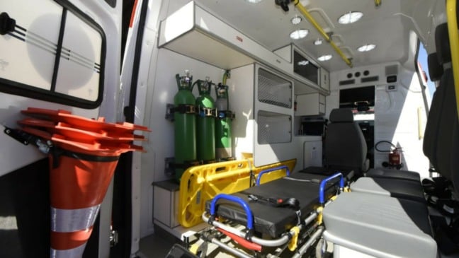 Foto interna do novo veículo de atendimento do SAMU Jundiaí