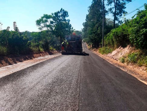 Asfalto ecológico na avenida Santa Elisa. (Foto: Divulgação)