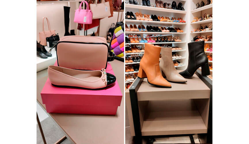 Sapatinha com necessaire e três botas