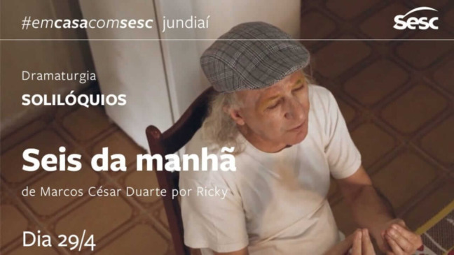 Divulgação da obra 'Seis da Manhã' pelo Sesc Jundiaí