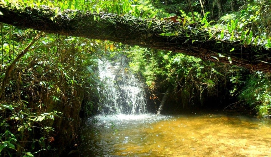 Foto de cachoeira da Serra do japi